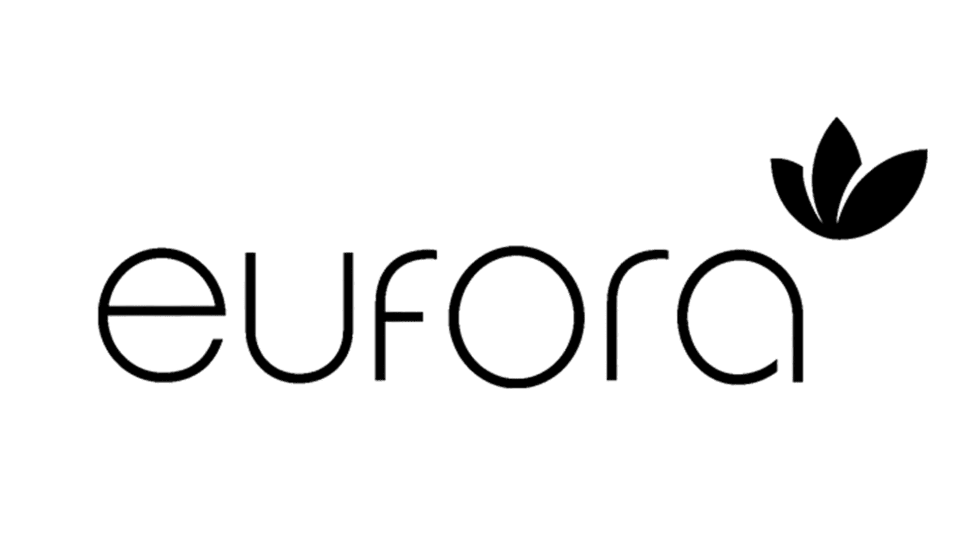Logo of Eufora with stylized leaf design above the text.